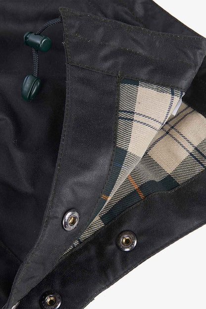 Waxed Cotton Hood - SAGE