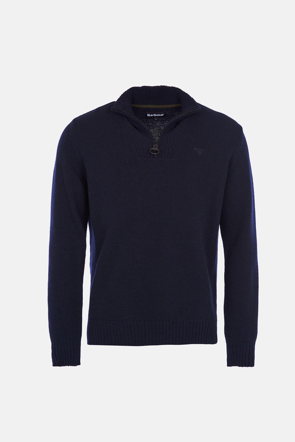 L/Wool Half Zip - NAVY