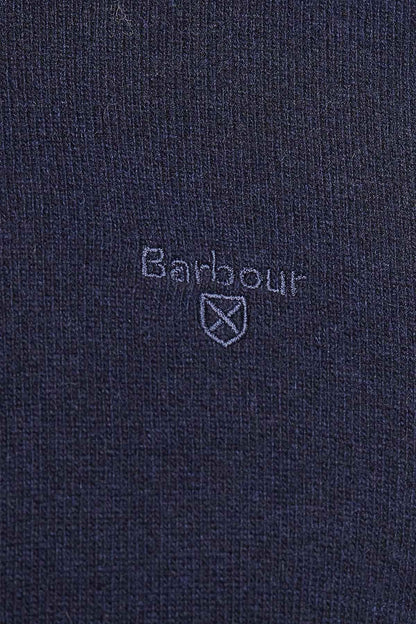 Crew Neck Wool Sweater - NAVY