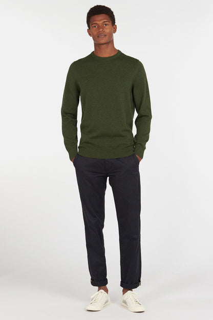 Pima Cotton Sweatshirt - RIFLE GREEN MARL