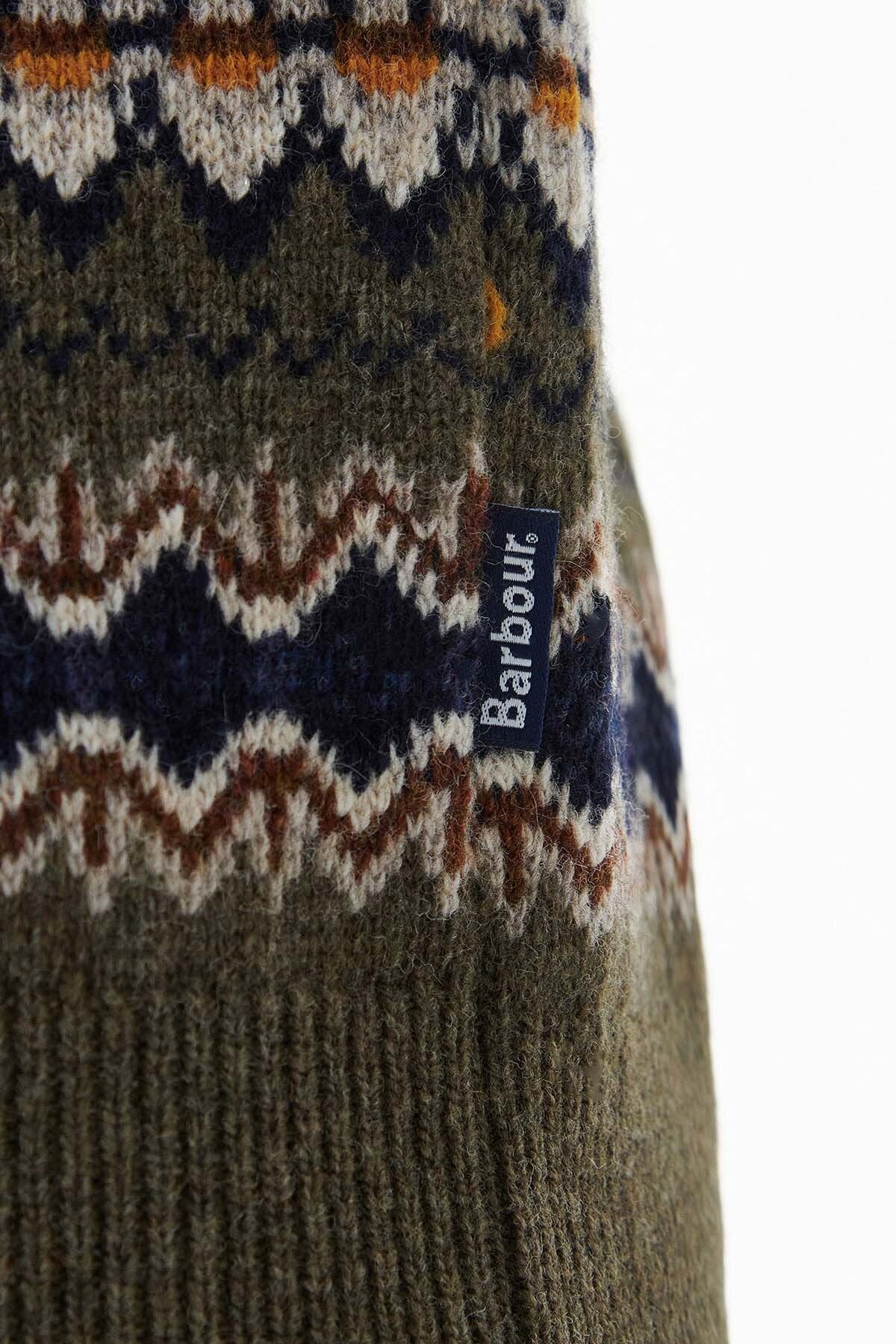 Case Fair Isle Jumper - WILLOW GREEN