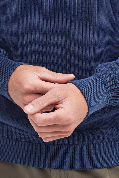 Ilderton Crew Neck Jumper - INDIGO