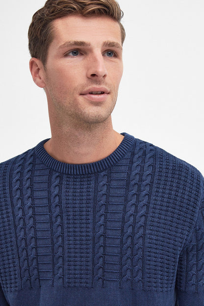 Ilderton Crew Neck Jumper - INDIGO