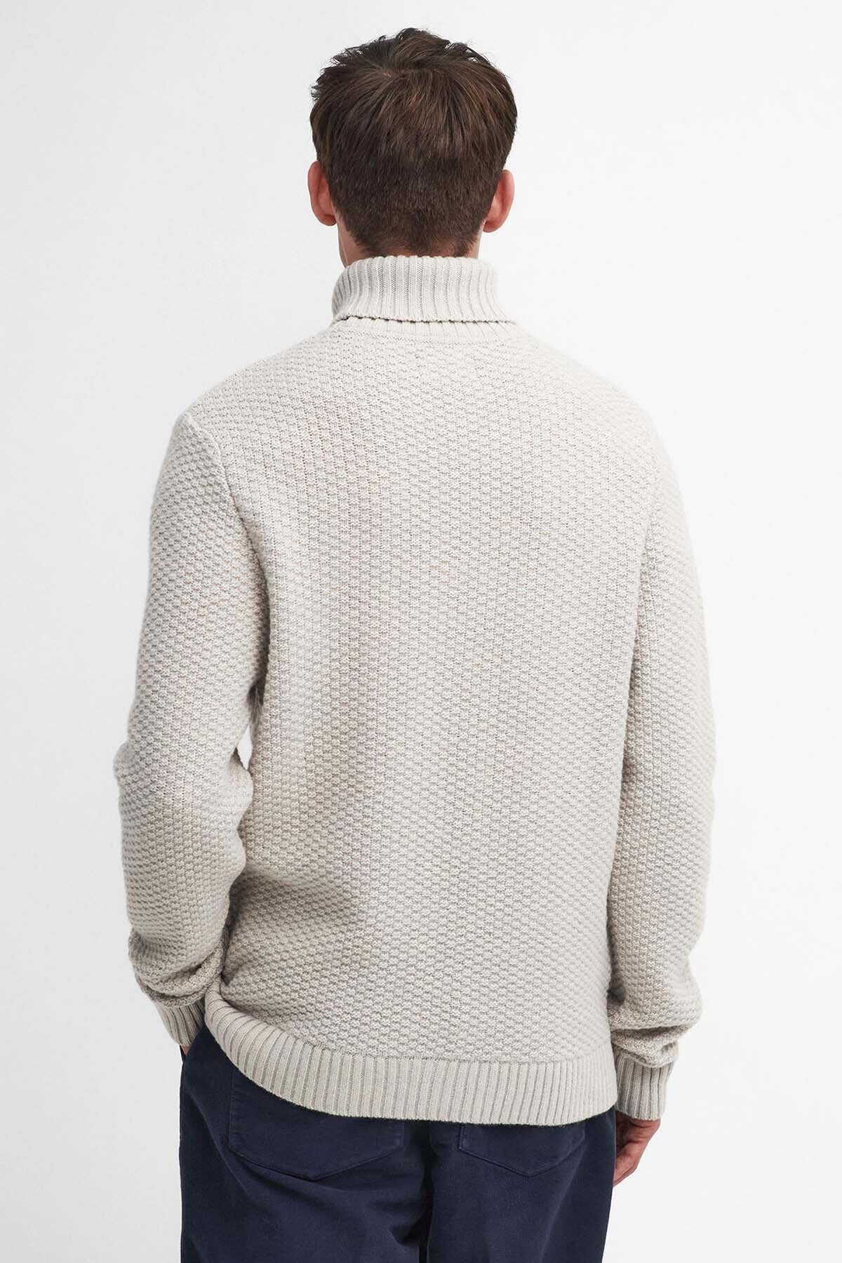 Daleside Roll-Neck Jumper - CHALK MARL
