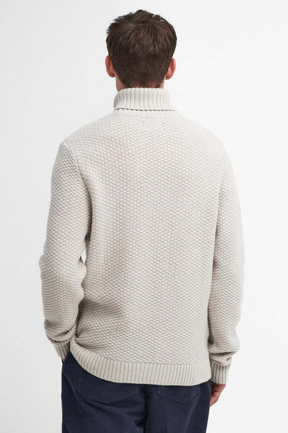 Daleside Roll-Neck Jumper - CHALK MARL