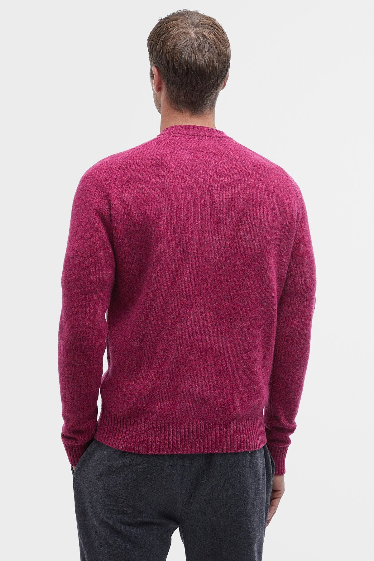 Grangetown Crew Neck Jumper - RASPBERRY