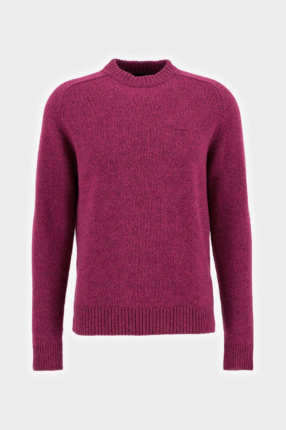 Grangetown Crew Neck Jumper - RASPBERRY