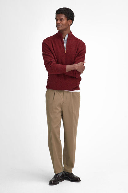 Talder Half-Zip Jumper - HIGHLAND RED