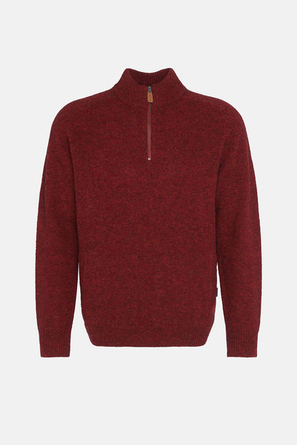 Talder Half-Zip Jumper - HIGHLAND RED