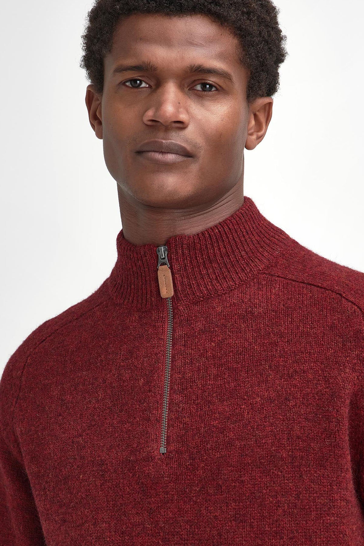 Talder Half-Zip Jumper - HIGHLAND RED