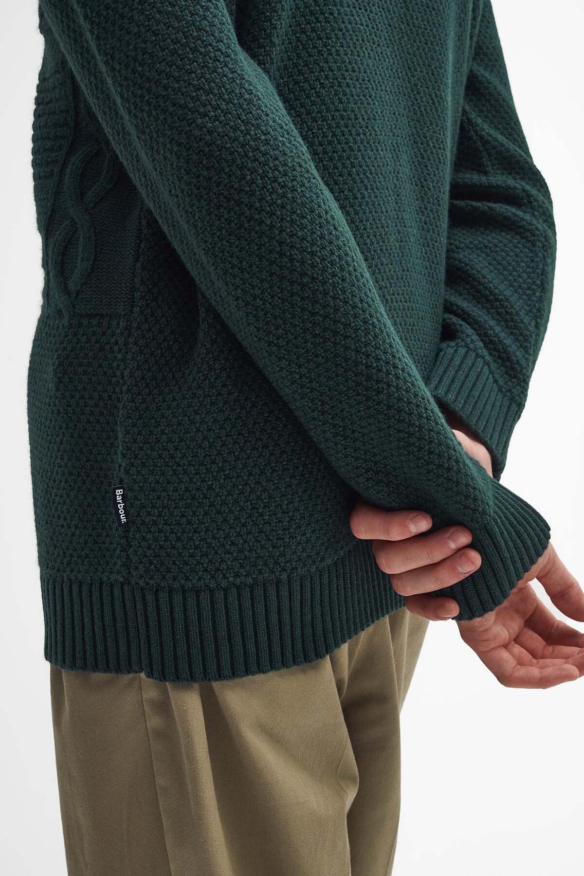 Casey Cable-Knit Jumper - SEAWEED