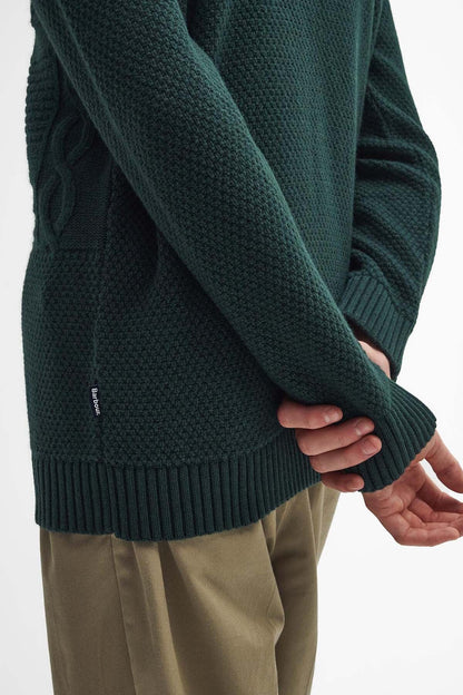 Casey Cable-Knit Jumper - SEAWEED