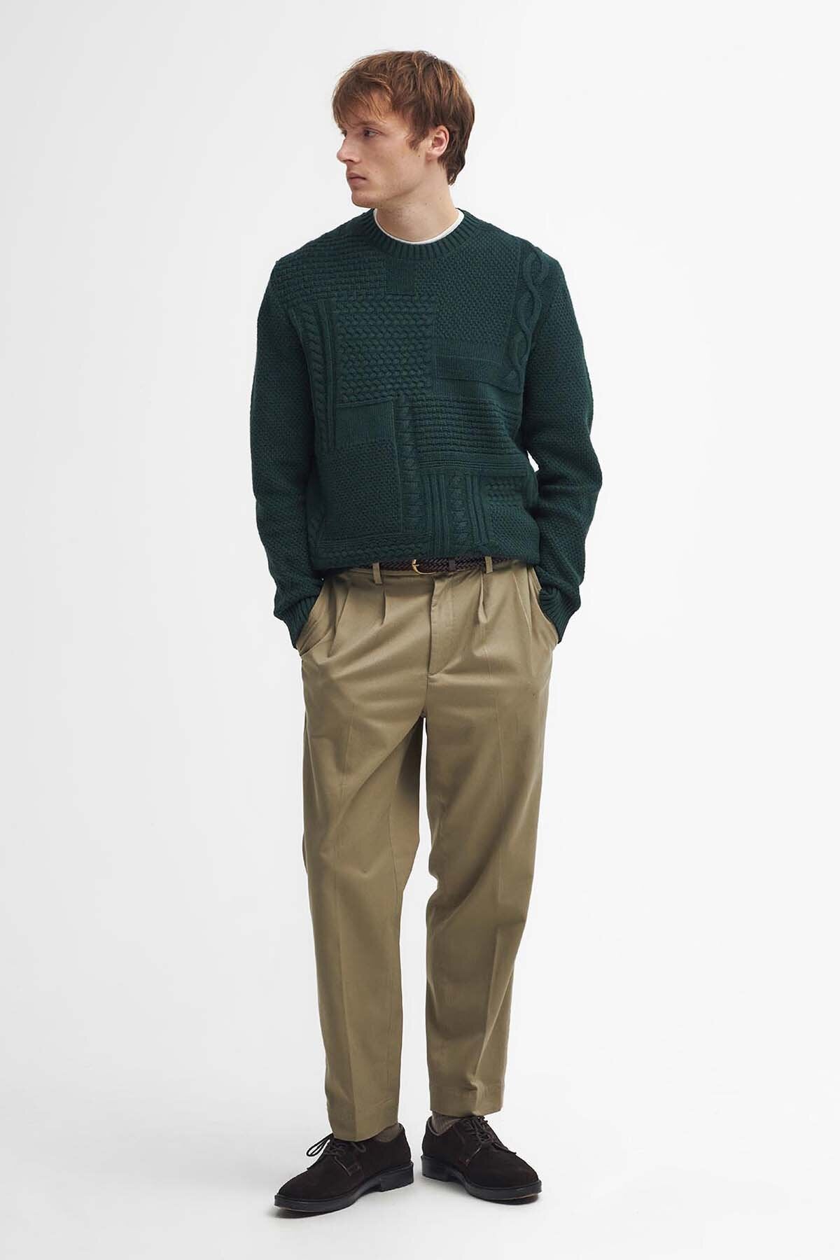 Casey Cable-Knit Jumper - SEAWEED