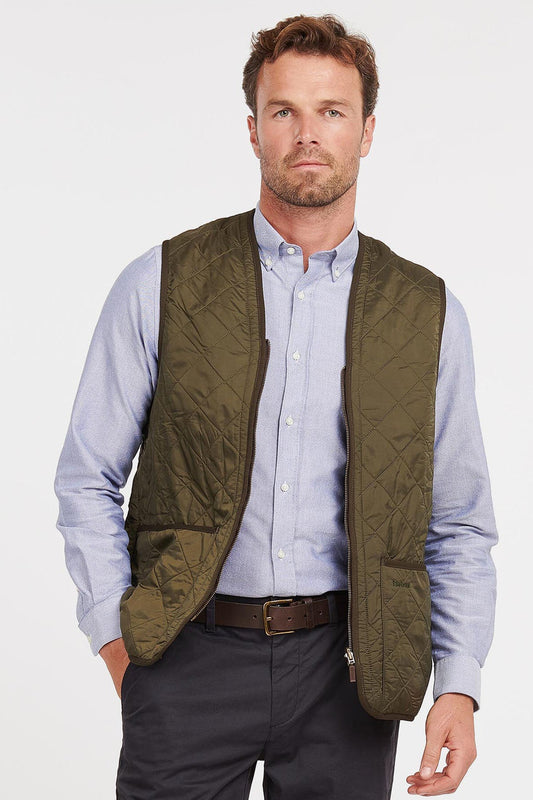 Polarquilt Waistcoat/Zip-In Liner - OLIVE