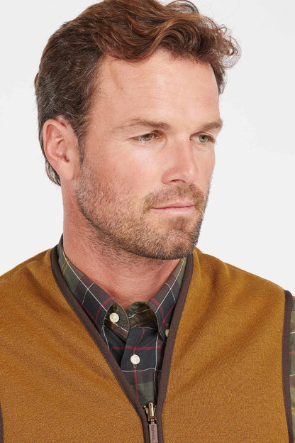 Warm Pile Waistcoat Zip-In Liner - BROWN