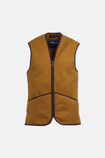 Warm Pile Waistcoat Zip-In Liner - BROWN