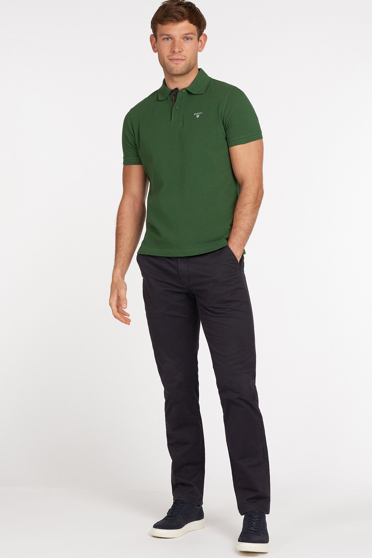 Polo Tartan Pique - RACING GREEN