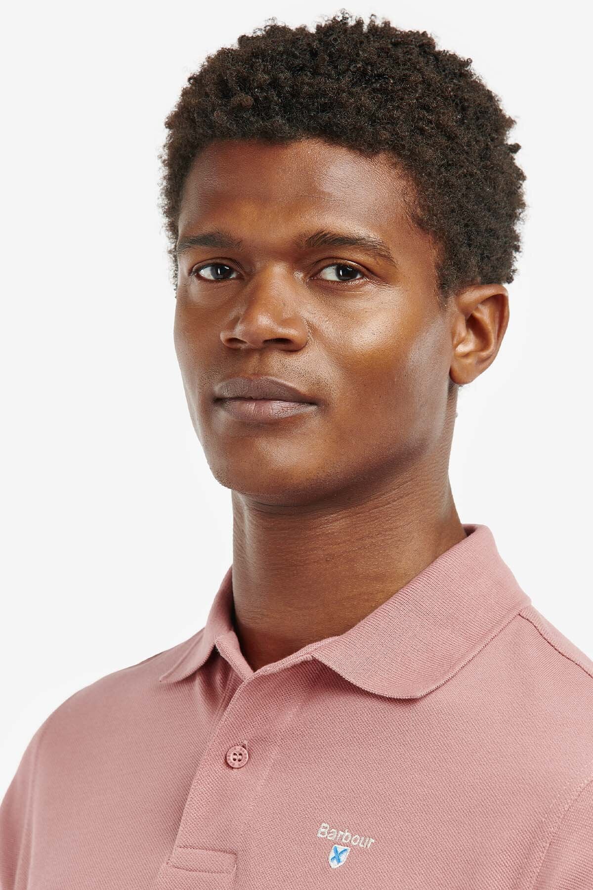 Sports Polo Shirt - FADED PINK
