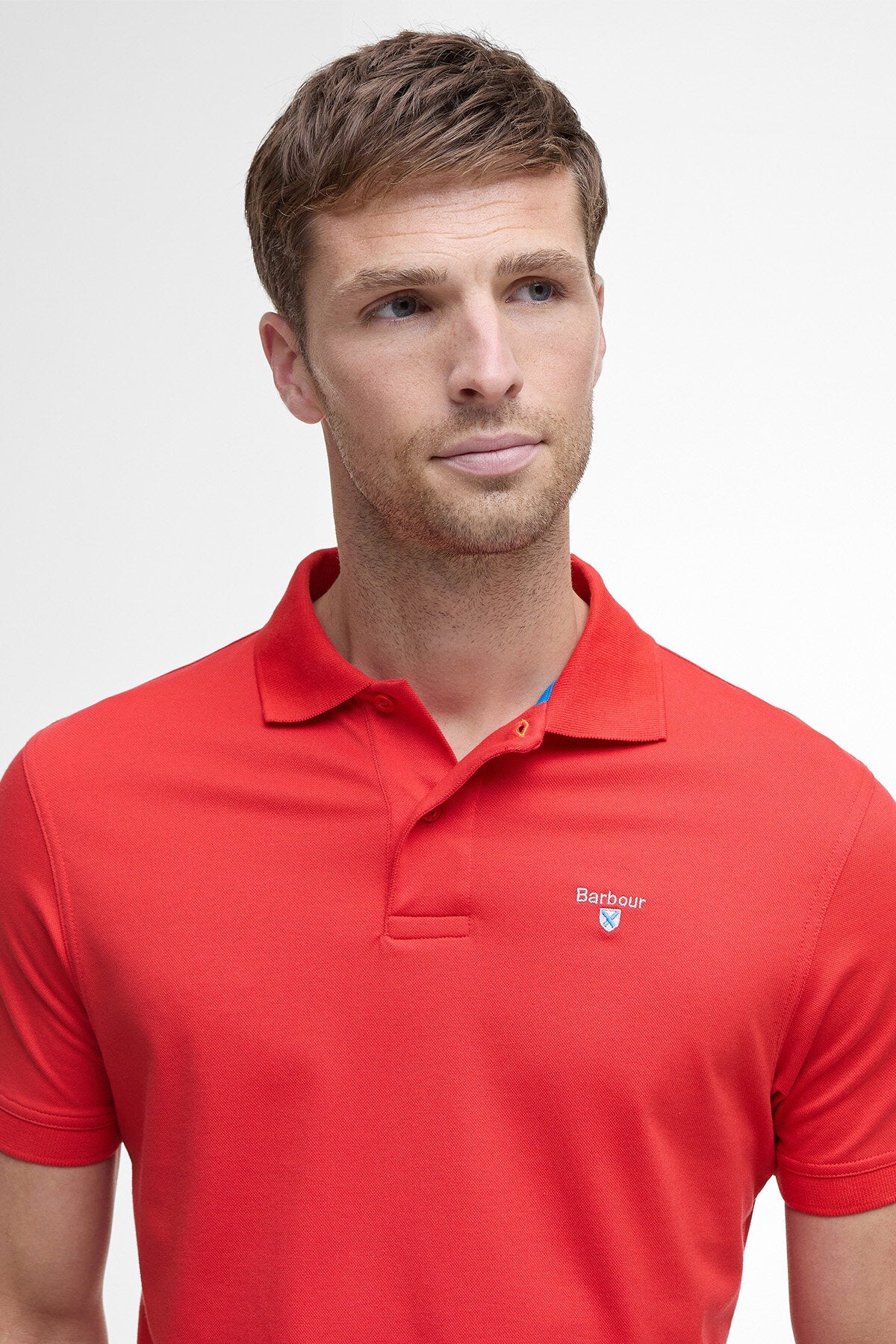 Active Short-Sleeved Polo Shirt - RISK RED