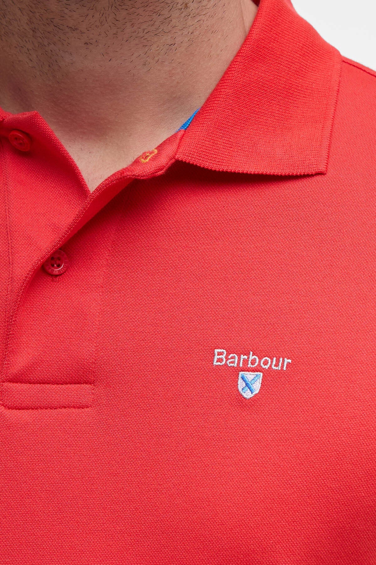 Active Short-Sleeved Polo Shirt - RISK RED