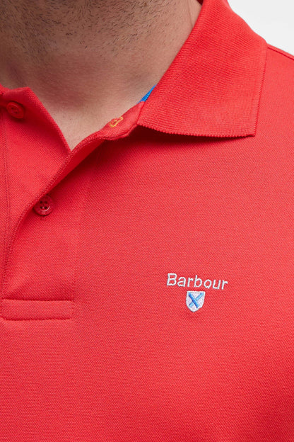 Active Short-Sleeved Polo Shirt - RISK RED