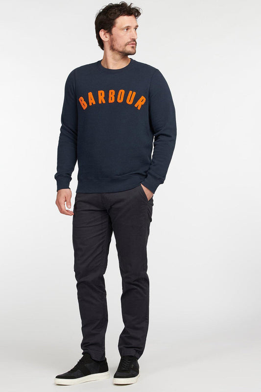 Prep Logo Crew Sweatshirt - NAVY