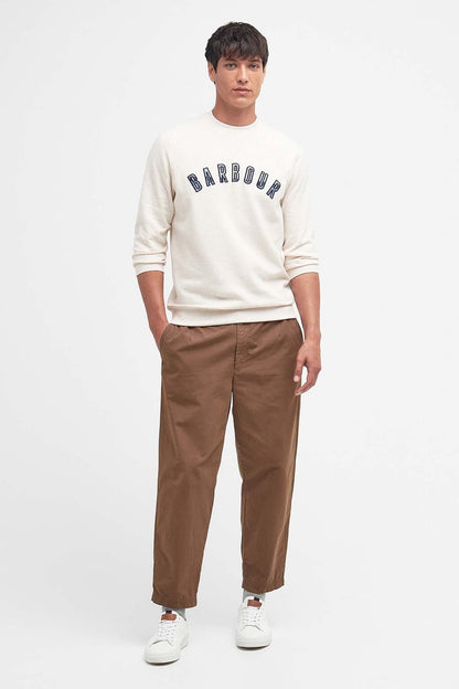 Debson Crew Neck Sweatshirt - WHITE MARL