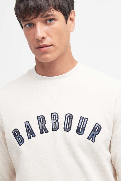 Debson Crew Neck Sweatshirt - WHITE MARL