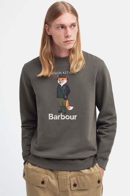 Beaufort Fox Sweatshirt - UNIFORM GREEN