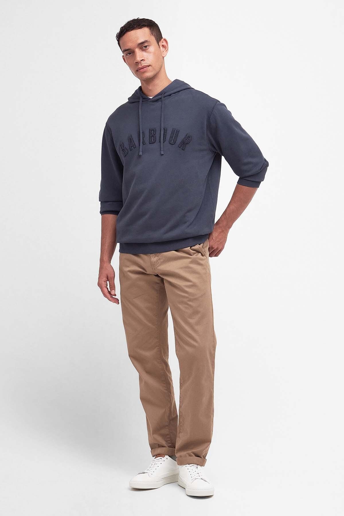 Washed Logo Hoodie - NAVY