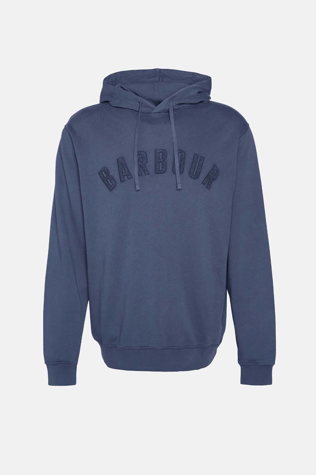 Washed Logo Hoodie - NAVY