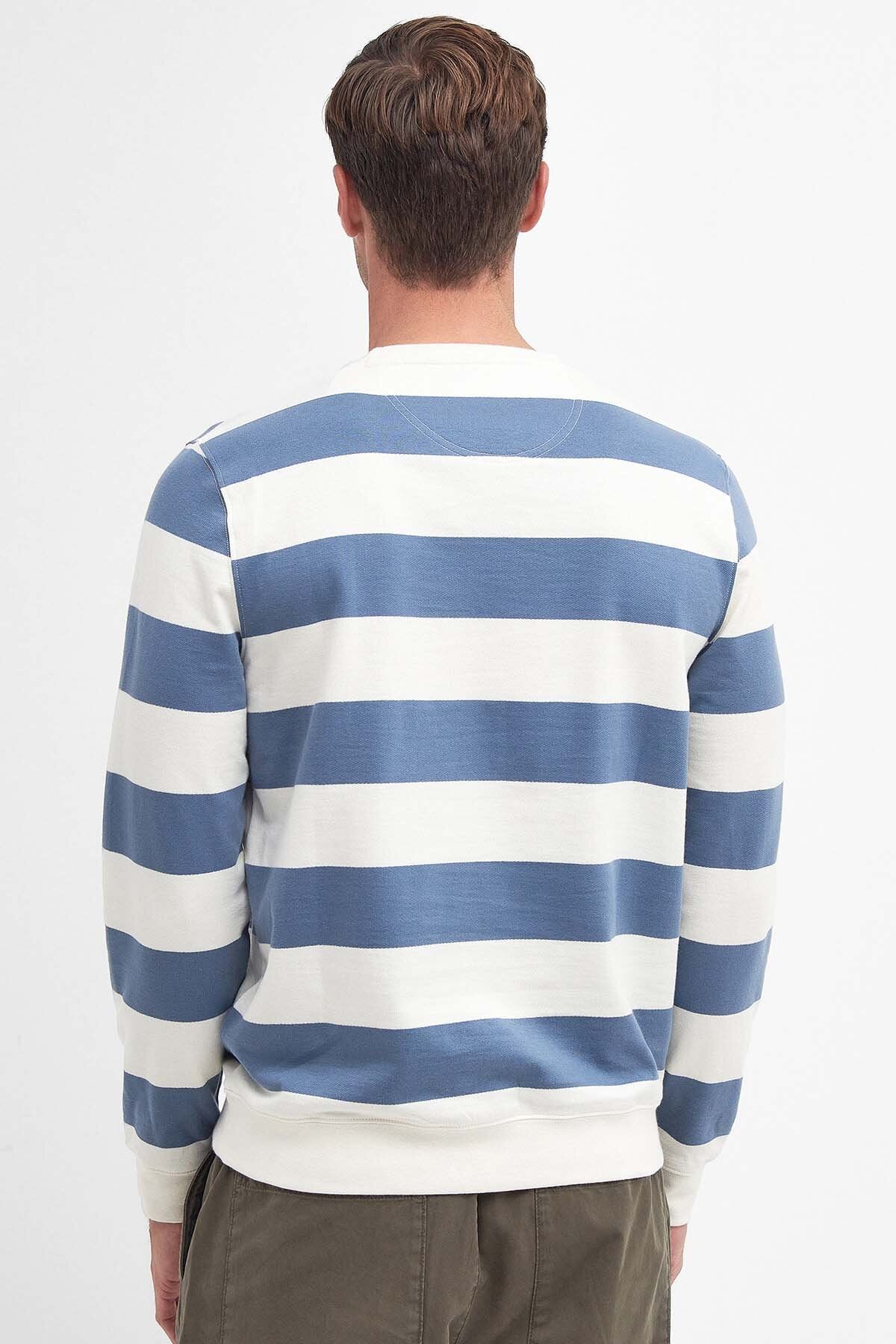 Shorwell Striped Sweatshirt - DK CHAMBRAY
