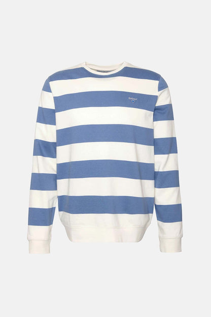 Shorwell Striped Sweatshirt - DK CHAMBRAY