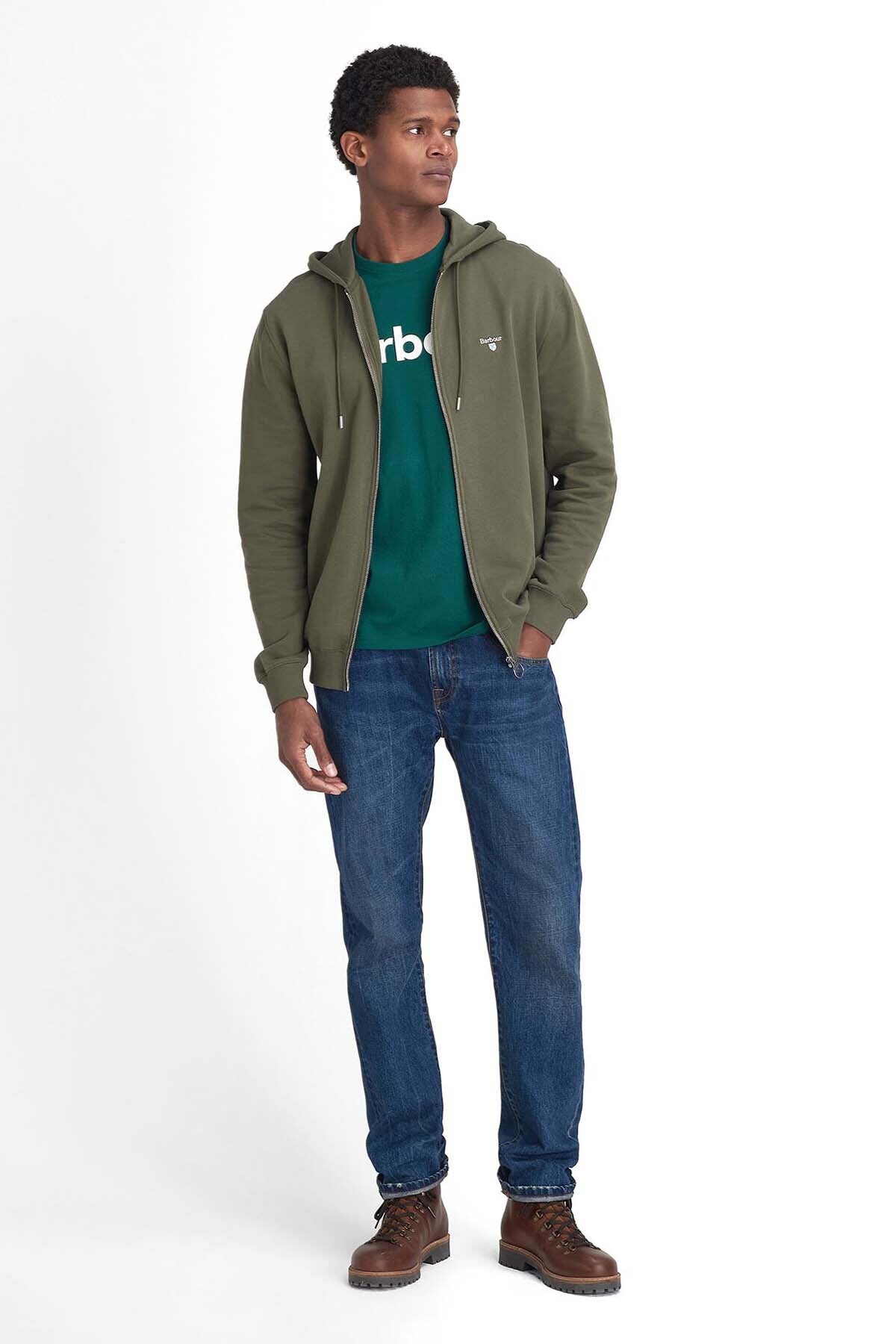 Beckhill Zip-Up Hoodie - MID OLIVE