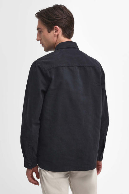 Washed Cotton Overshirt - NAVY