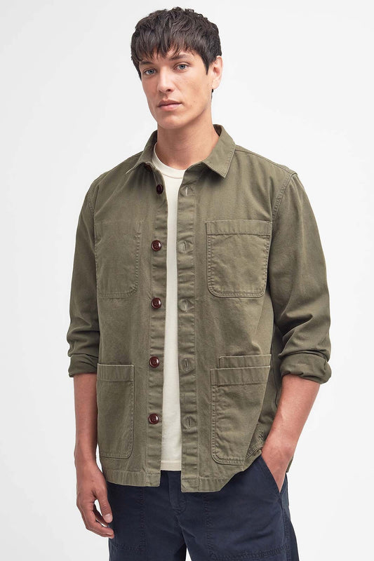 Chesterwood Regular Fit Overshirt - PALE SAGE