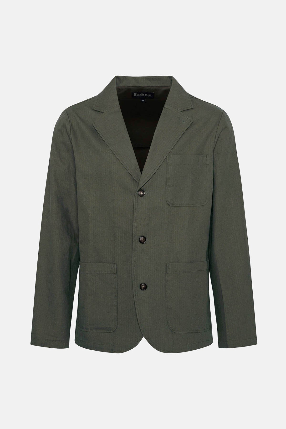 Bayview Herringbone Overshirt - UNIFORM GREEN