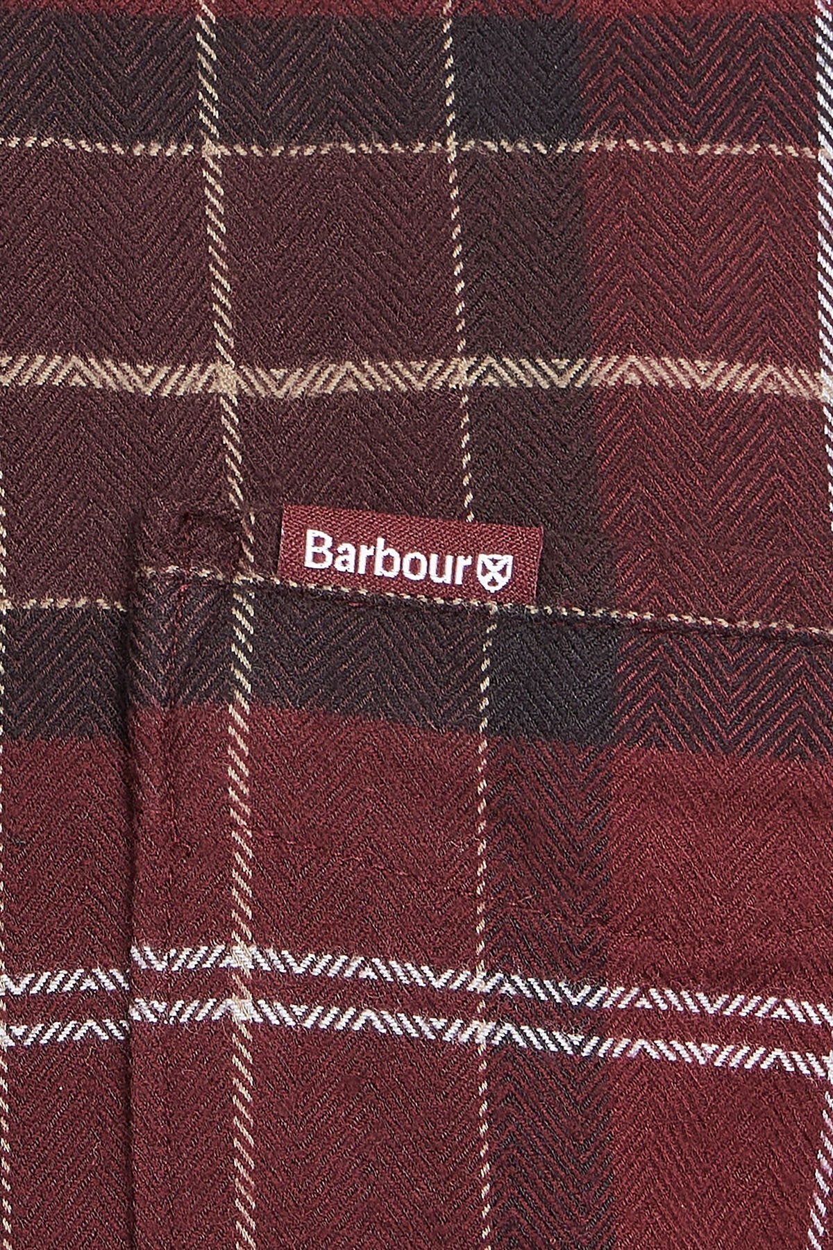 Shirt with breast pocket - WINTER RED TARTAN