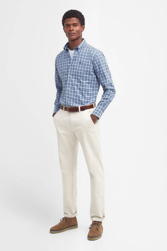 Lomond Tailored Long-Sleeved Shirt - BERWICK BLUE TARTAN