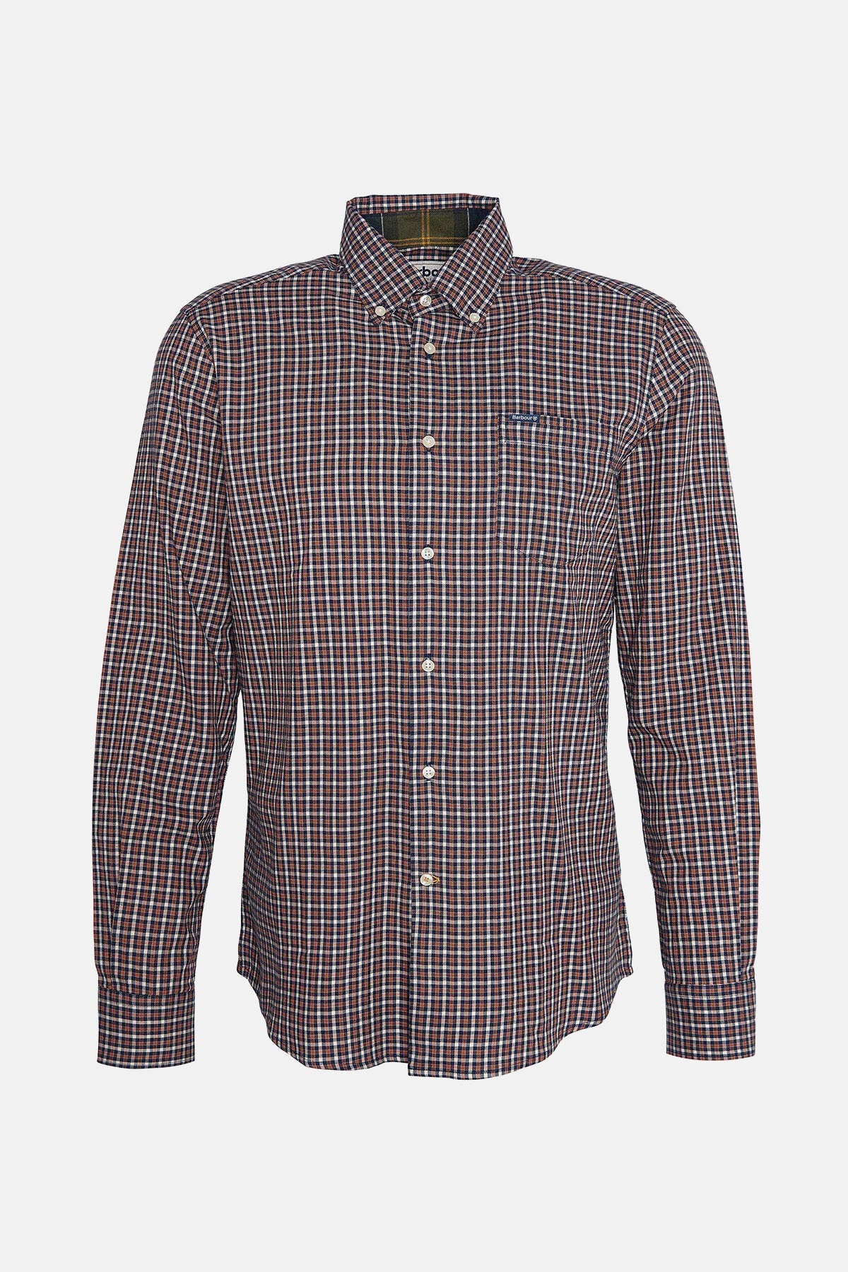 Padshaw Tailored Gingham Shirt - NAVY