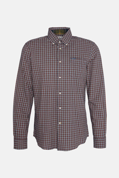 Padshaw Tailored Gingham Shirt - NAVY