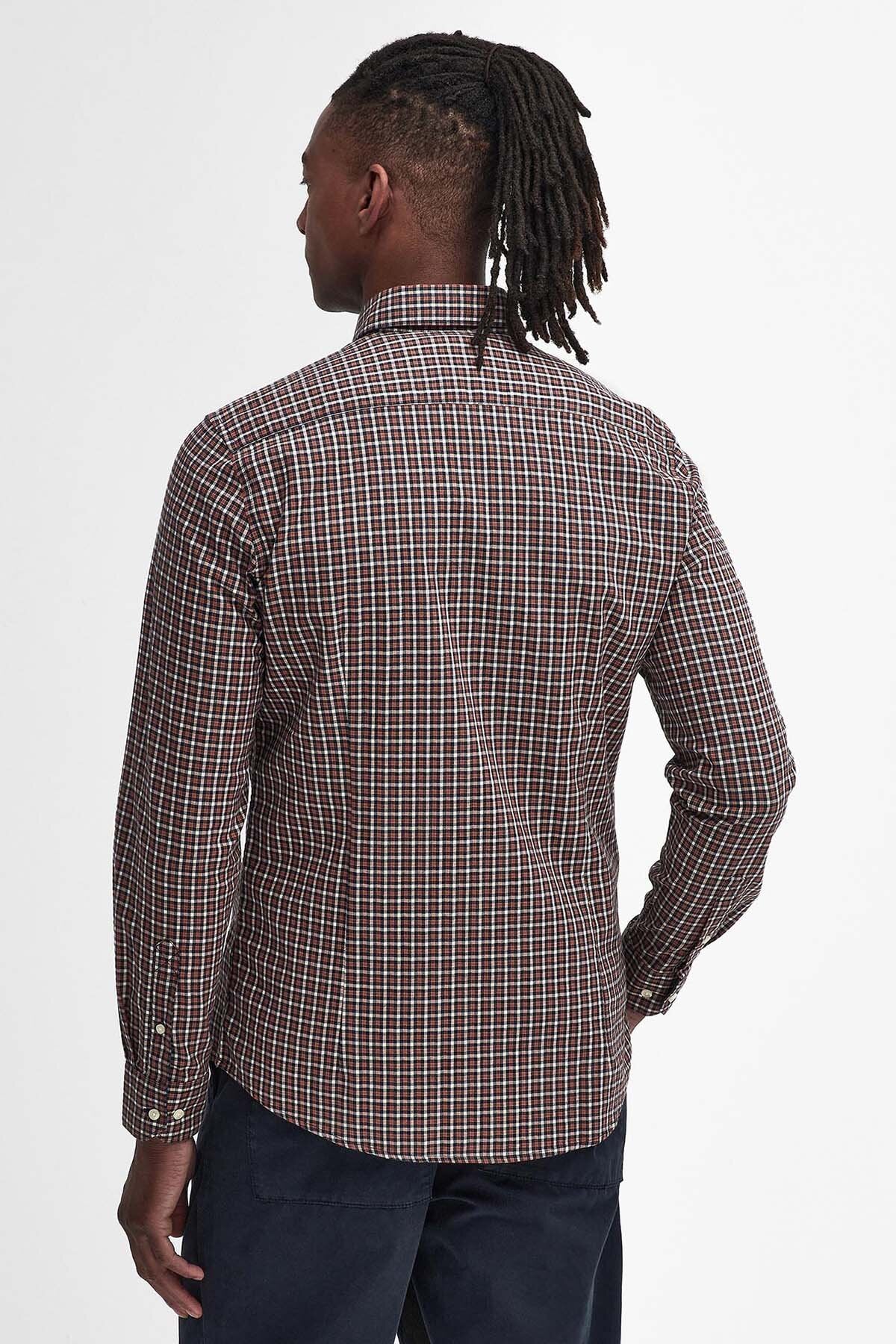 Padshaw Tailored Gingham Shirt - NAVY