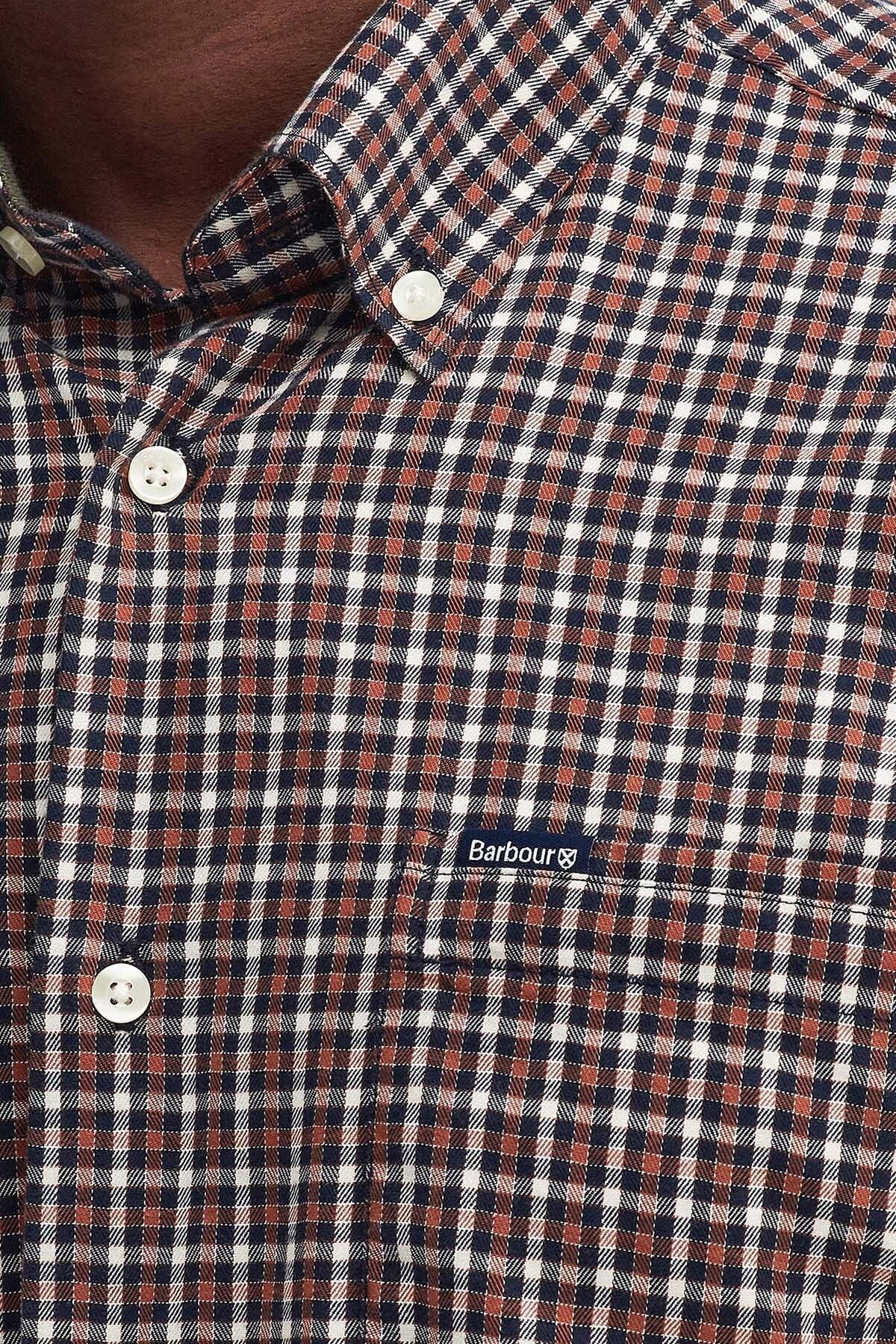 Padshaw Tailored Gingham Shirt - NAVY