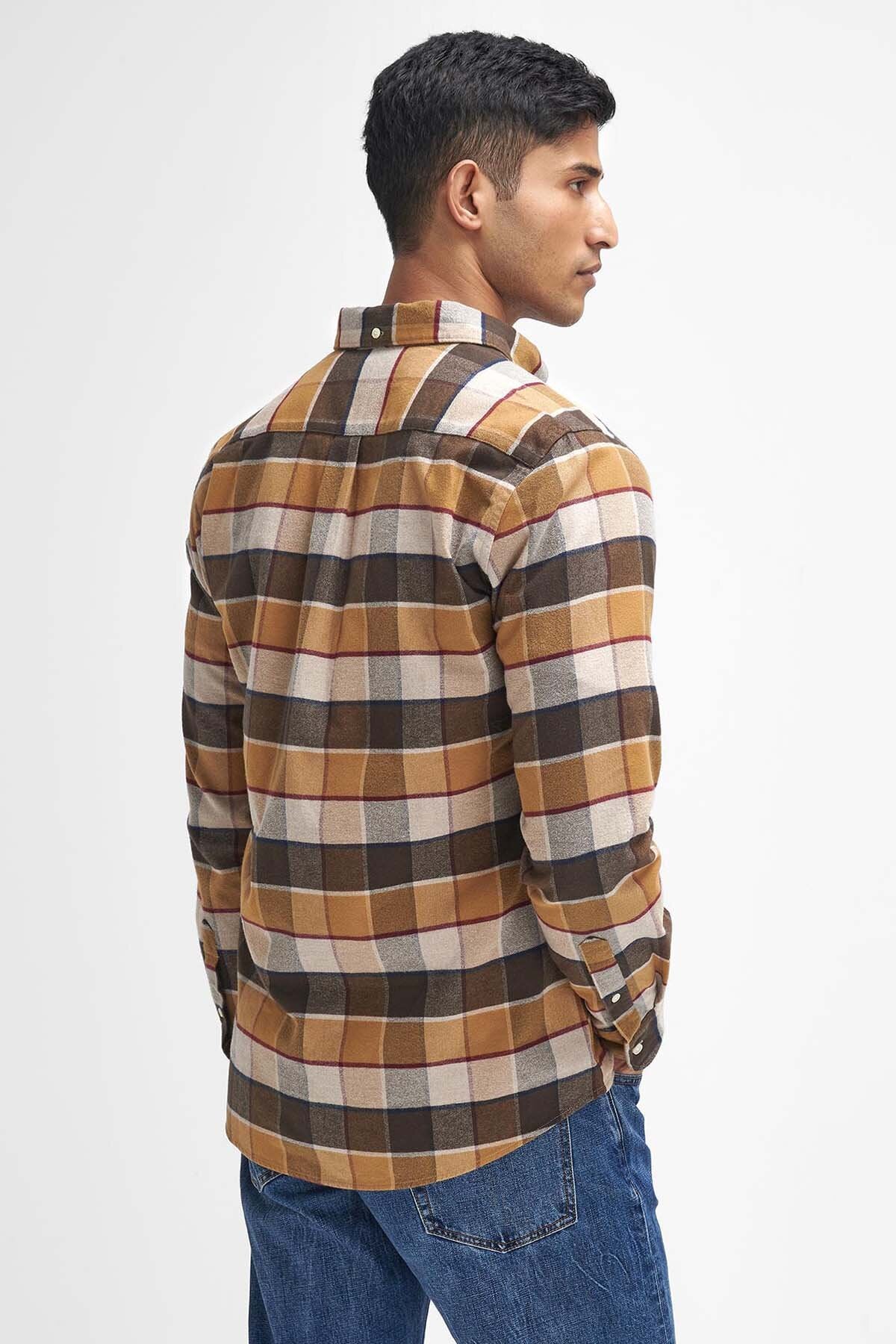 Valley Tailored Long-Sleeved Shirt - BROWN