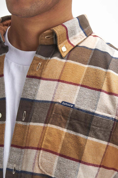 Valley Tailored Long-Sleeved Shirt - BROWN