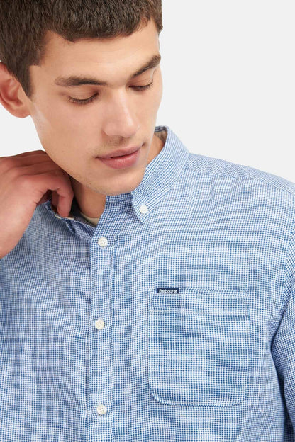 Linton Tailored Linen Shirt - NAVY