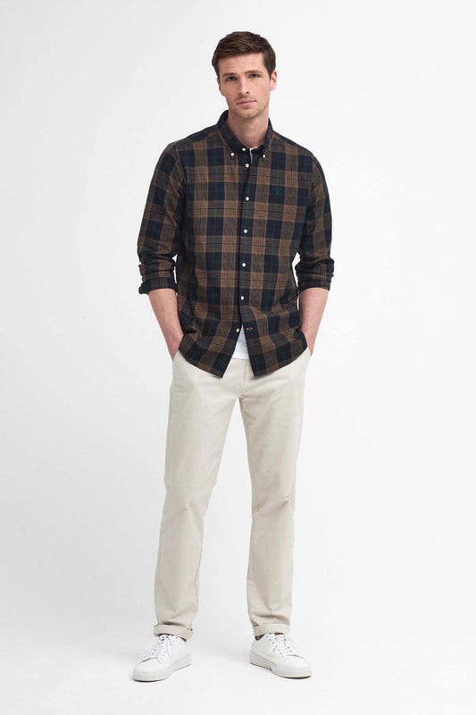 Pritchard Tailored Long Sleeved Shirt - STONE