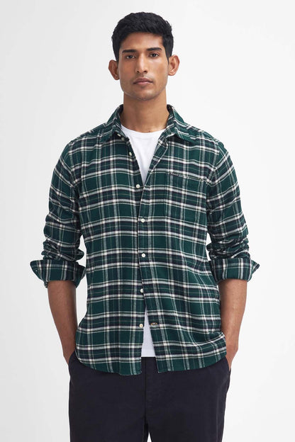Drumhill Tailored Long Sleeved Shirt - EVERGREEN
