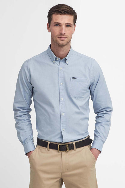 Marsden Tailored Long-Sleeved Shirt - COOL BLUE