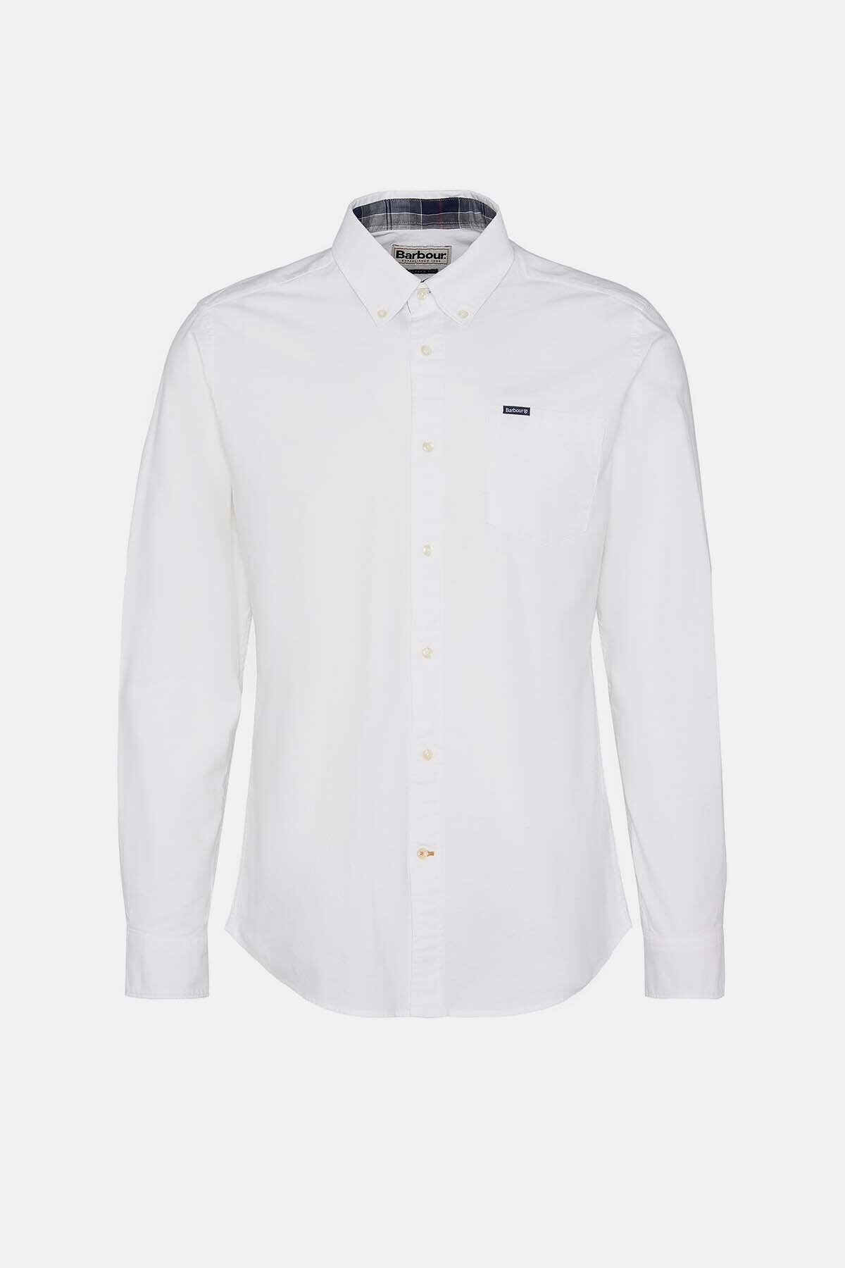 Marsden Tailored Long-Sleeved Shirt - WHITE